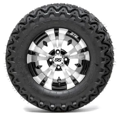 12x7 GTW Vampire wheels (available with street or mud tires, also available in a 14 rim)
