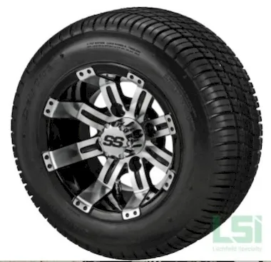 10x7 Black/Machined Casino Wheel